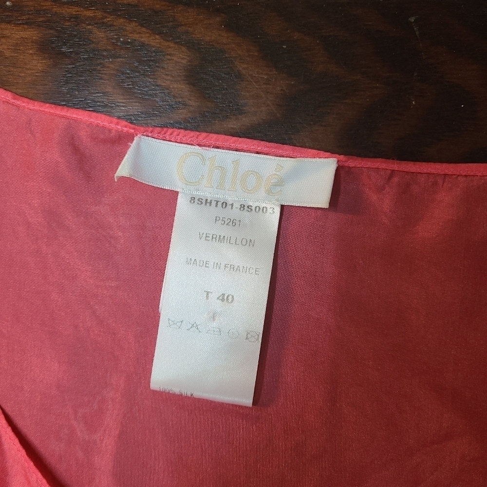 Chloe Silk Oversized Shirt - Picture 8 of 9